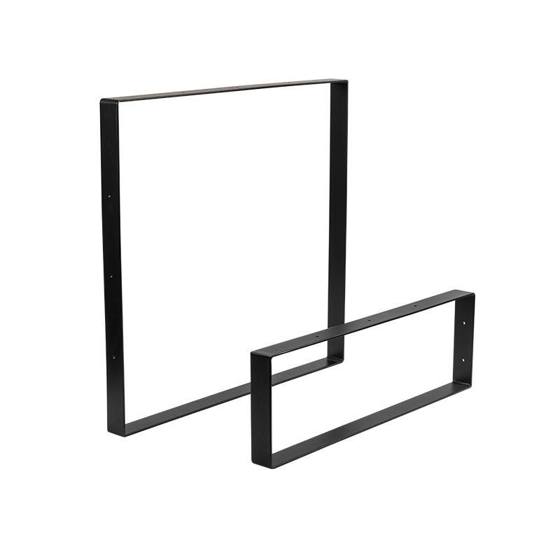 Flache schwarze wand montierte scheunenhalterung